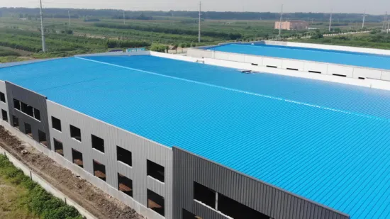 Entrepôt préfabriqué à faible coût de structure métallique de hangar de matériaux de construction de construction